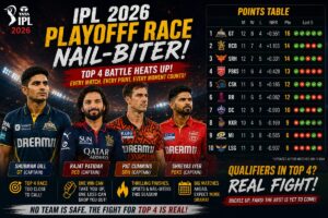 IPL 2026 Points Table - 13 may