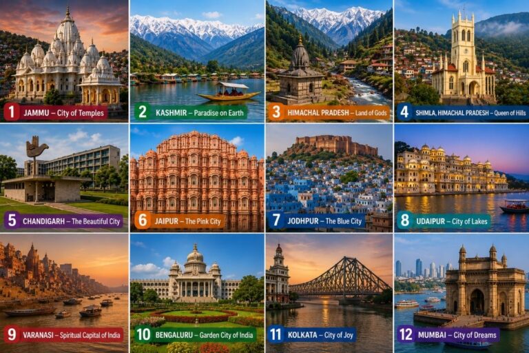 12 Famous Indian Cities