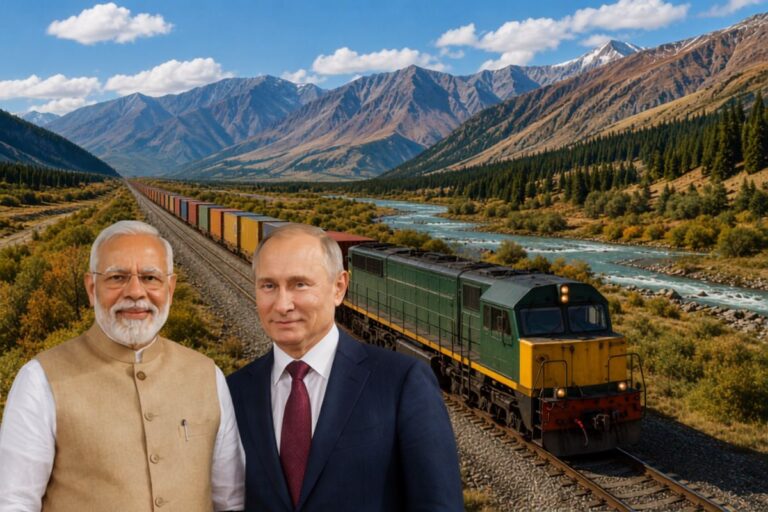 russia rail link to india